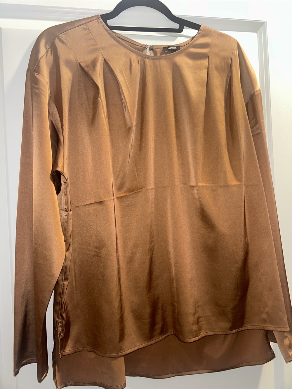 Copper Long-Sleeve Blouse